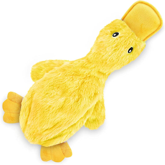 Bargain Mart - Pet Supplies Crinkle Dog Toy for all Breeds, Cute Duck with Soft Squeaker