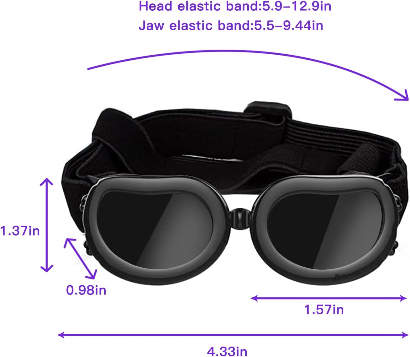 Bargain Mart - UV Protection Goggles Goggles With Adjustable Straps, Frame With Breathing Holes And High Density Sponge