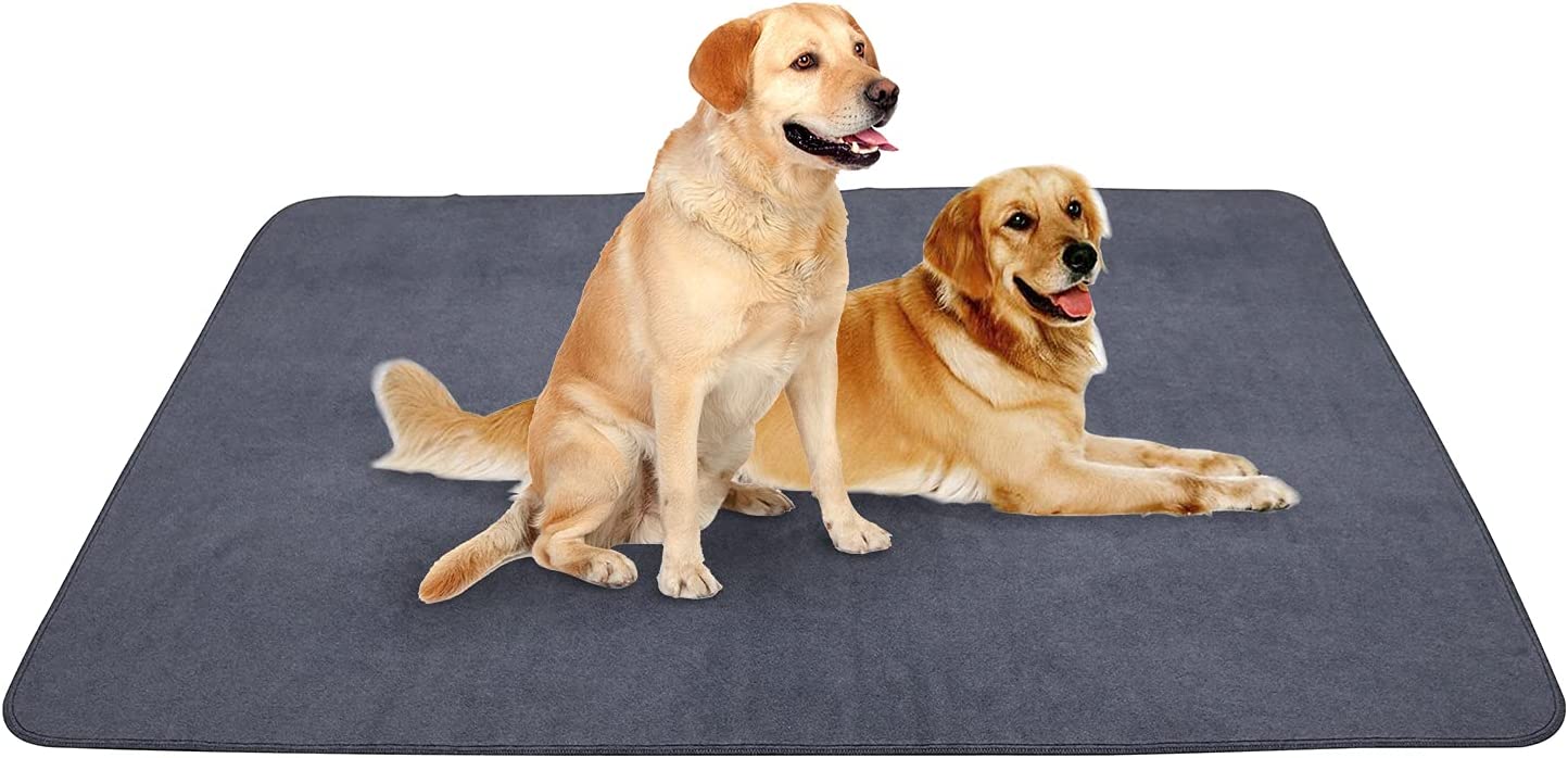 Bargain Mart - Non-Slip Dog Poop Training Pads Extra Large 72" x 72", Washable Puppy Pads with Fast Absorbent, Reusable