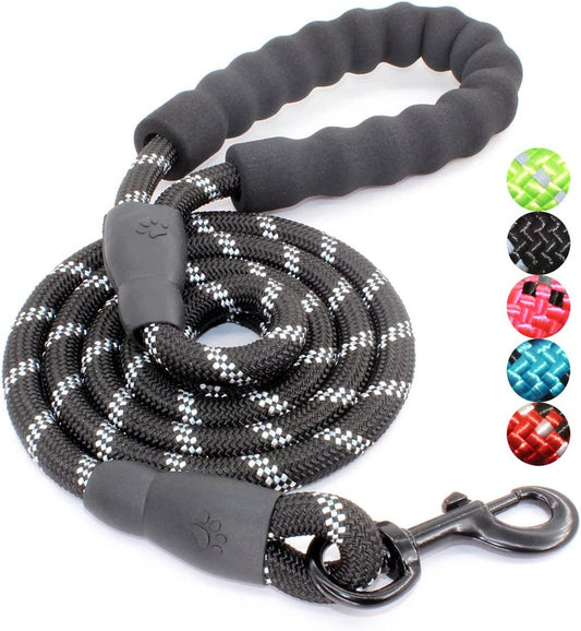 Bargain Mart - High Quality Dog Leash with Comfortable Padded Handle and Highly Reflective Threads