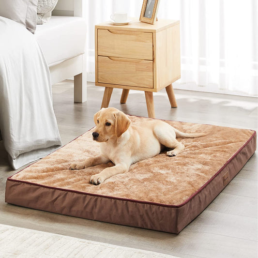 Bargain Mart - Egg Crate Foam Large Dog Mattress ,Orthopedic Dog Bed with Removable Washable and Wear Resistant Cover