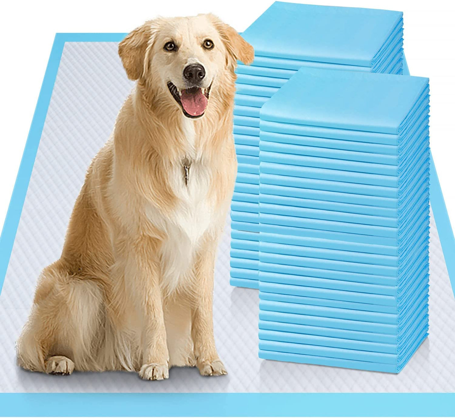 Bargain Mart - Quick Dry Thicken 6 Layers Ultra Absorbent Dog Pee Pads Leak-Proof Odor-Control Puppy Training Pads