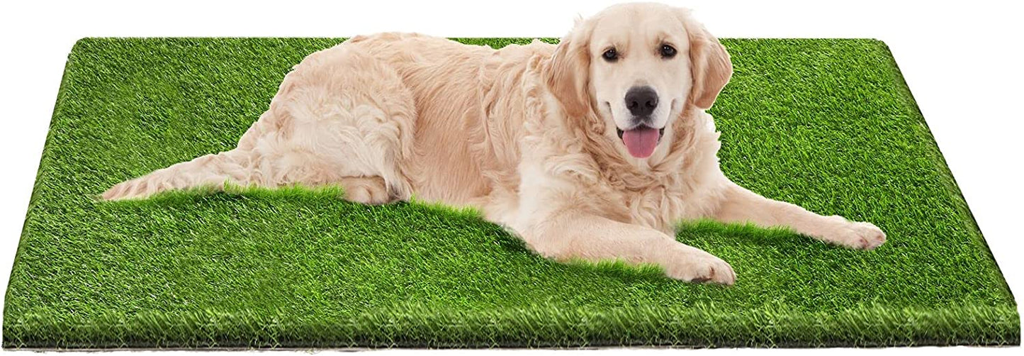 Bargain Mart - Dog Pee Pads, Professional Dog Poop Training Rug, Large Dog Grass Mat with Drainage Holes, Pet Turf Indoor Outdoor Flooring Fake Grass Doormat