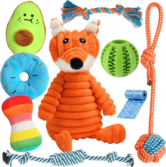 Bargain Mart - Luxury Puppy Toys for Teething Small Dogs, Puppy Chew Toys with Cute Squeaky Toys